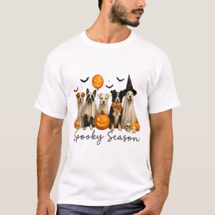 Camiseta Cachorro de Halloween da Temporada Assustadora