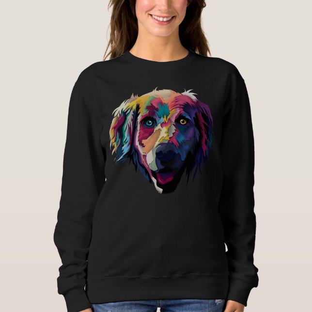Camiseta Cachorro De Labrador Azul E Amarelo (Frente)