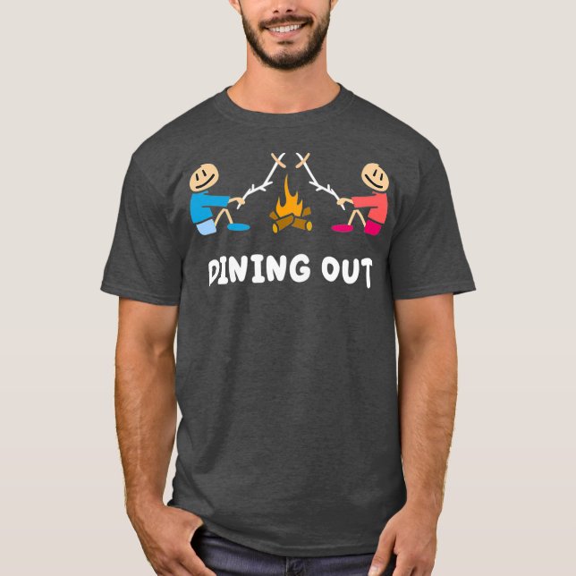 Camiseta Cachorro de lenha para jantar (Frente)
