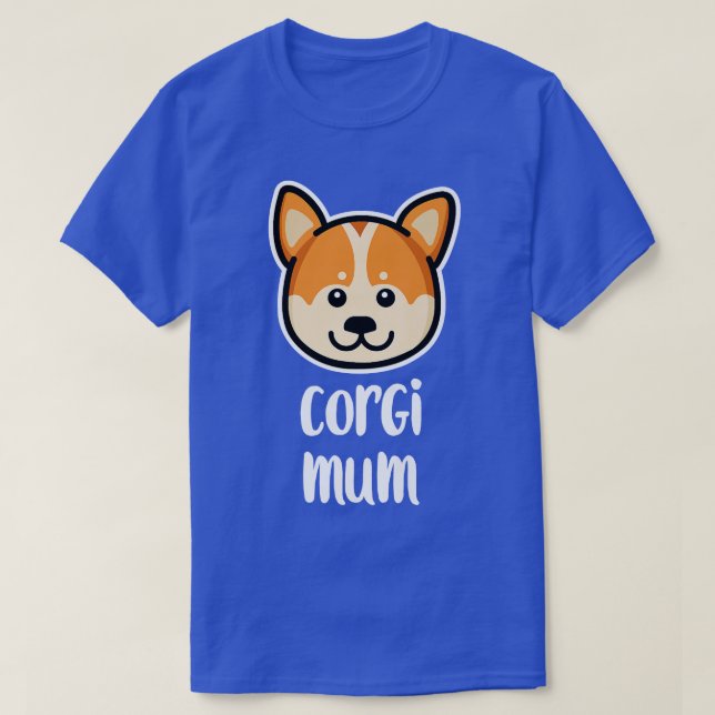 Camiseta Cachorro de Mãe Corgi Lover-579 (Frente do Design)