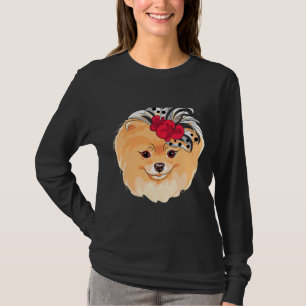 Camiseta Cachorro de Moda Vetor Raça Pomeraniana Sorria Ati