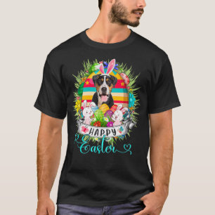 Camiseta Cachorro De Montanha Suíço Na Cesta De Ovos De P