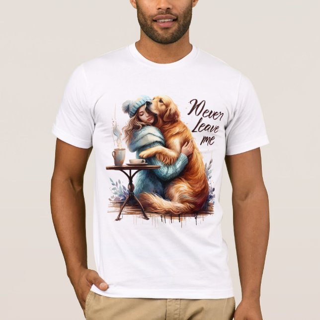 Camiseta Cachorro de mulheres abraçando (Frente)
