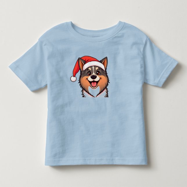 Camiseta Cachorro de Natal (Frente)