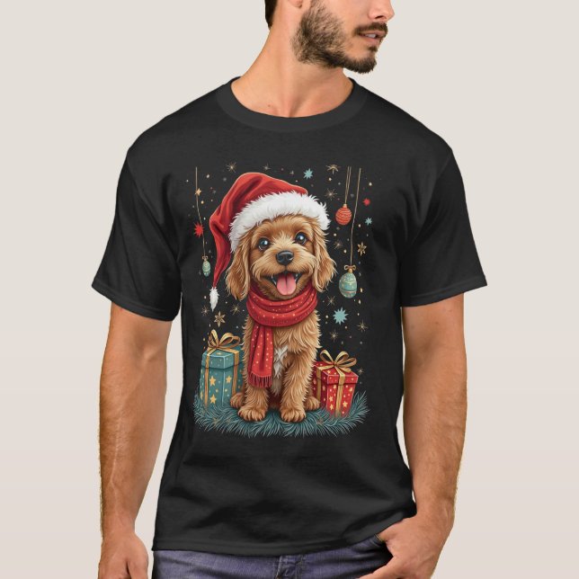 Camiseta Cachorro de Natal (Frente)
