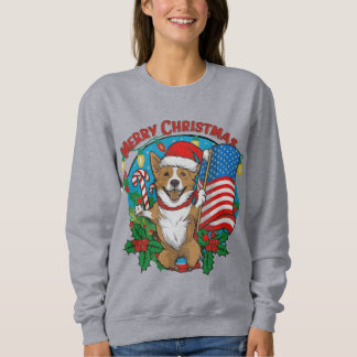 Camiseta Cachorro de Natal bonito