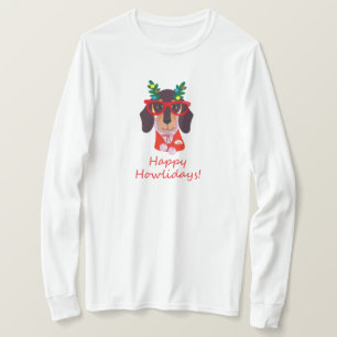Camiseta Cachorro de Natal bonito como Doxie Engraçado Dach