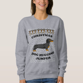 Camiseta Cachorro de Natal, Cachorro de Dachshund