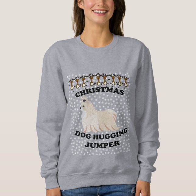 Camiseta Cachorro de Natal, Cachorro de Silky Terrier (Frente)