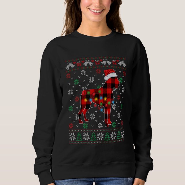 Camiseta Cachorro de Natal Cachorro Santa Hat Ugly Xmas Swe (Frente)