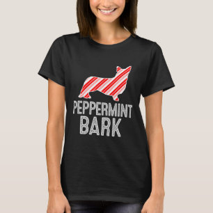 Camiseta Cachorro de Natal Cardigan Welsh Corgi Peppermint 