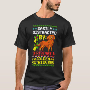 Camiseta Cachorro de Natal do Retriever Dourado Filhotes Pa