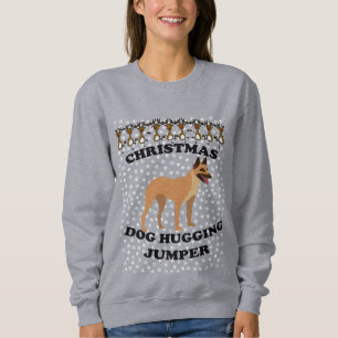 Camiseta Cachorro de Natal em Malinois Belga