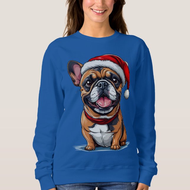 Camiseta Cachorro de Natal fofo (Frente)