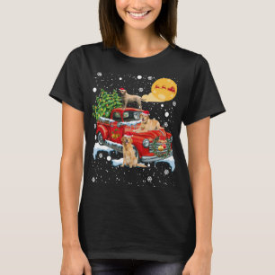 Camiseta Cachorro De Natal Labrador Com Fundição De Caminhã