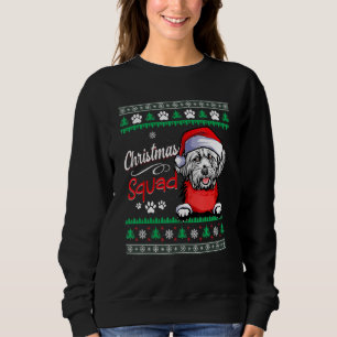 Camiseta Cachorro de Natal Lhasa Apso Feio Suor de Natal Fe