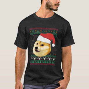 Camiseta Cachorro de Natal Meme Shiba Inu Papai Noel Engraç