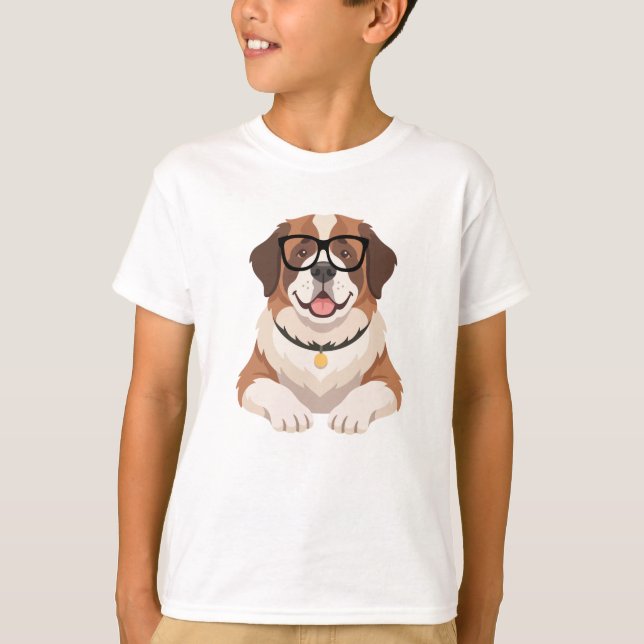 Camiseta Cachorro de Óculos (Frente)