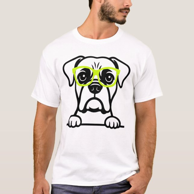 Camiseta Cachorro de Óculos (Frente)
