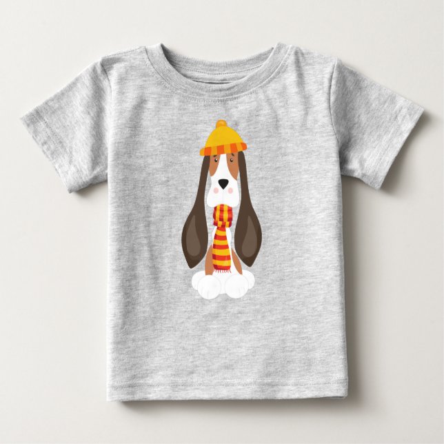 Camiseta Cachorro De Outono, Cachorro Bonito, Cachorro De B (Frente)