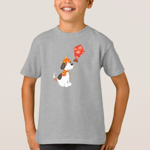 Camiseta Cachorro De Outono, Cachorro Gelado, Cachorro Com