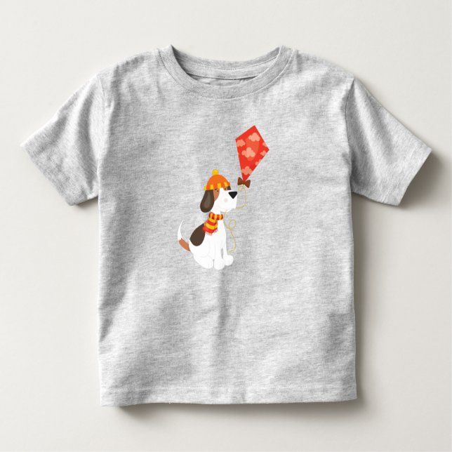 Camiseta Cachorro De Outono, Cachorro Gelado, Cachorro Com  (Frente)