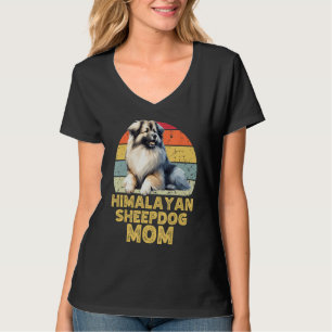 Camiseta Cachorro de Ovino Himalaia Mãe Retro Engraçado Cac