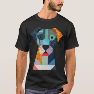 Camiseta Cachorro De Padrões De Inclinação Para Quilter Sew