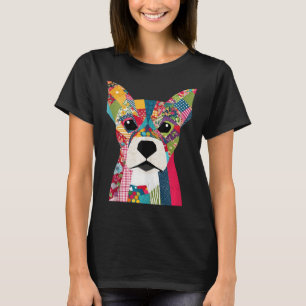 Camiseta Cachorro De Padrões De Inclinação Para Quilter Sew