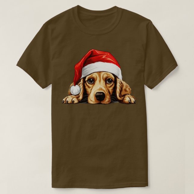 Camiseta Cachorro de Panela de Natal (Frente do Design)