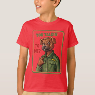 Camiseta Cachorro de Paródia Retro – Está Falando Comigo?