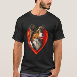 Camiseta Cachorro de Pastoreio de Shetland do Dia dos Namor
