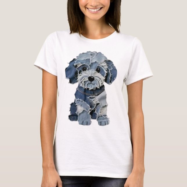 Camiseta Cachorro de Patchwork (Frente)