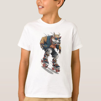 Camiseta Cachorro de patins
