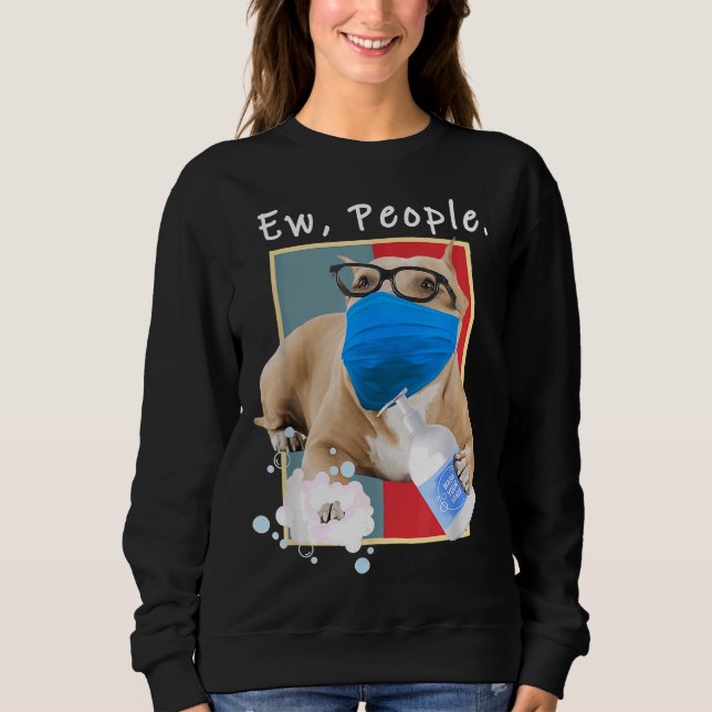 Camiseta Cachorro De Pessoas, Vestindo Um Cachorro De Másca (Frente)