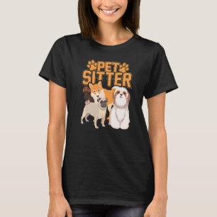 Camiseta Cachorro De Pet Sitter E Pet Sitter De Formador