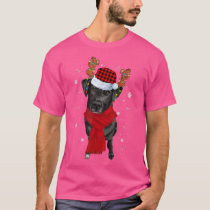 Camiseta Cachorro de pijama com luz da árvore de Natal do L