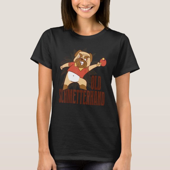 Camiseta Cachorro de Pingpong Schmetterhand - Tênis de mesa (Frente)