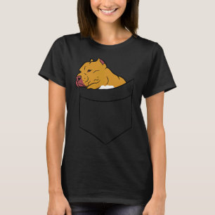 Camiseta Cachorro De Pitbull No Cachorro Engraçado De Bolso