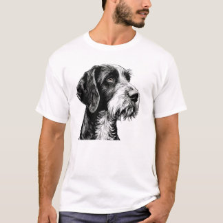 Camiseta Cachorro de Ponteiro Wirehaired Alemão