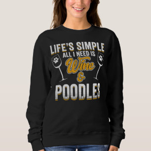 Camiseta Cachorro De Poodle Lifes Simples Tudo Que Preciso 