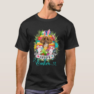Camiseta Cachorro De Poodle Na Cesta De Ovos De Páscoa Coel