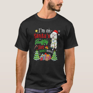 Camiseta Cachorro De Poodle Na Lista De Doidos De Papais no