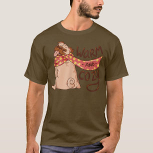 Camiseta Cachorro De Pug Quente E Cozinha Cachorro Cachorro