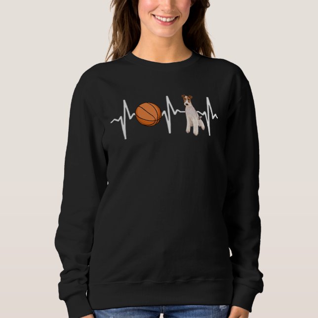 Camiseta Cachorro de pulsação com fio de basquete Fox Terri (Frente)