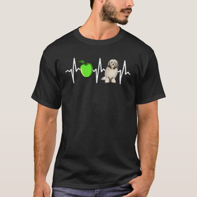 Camiseta Cachorro de Pulsação da Apple Lowchen (Frente)