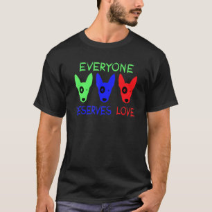 Camiseta Cachorro De Resgate Legal Todo Mundo Merece Amor R