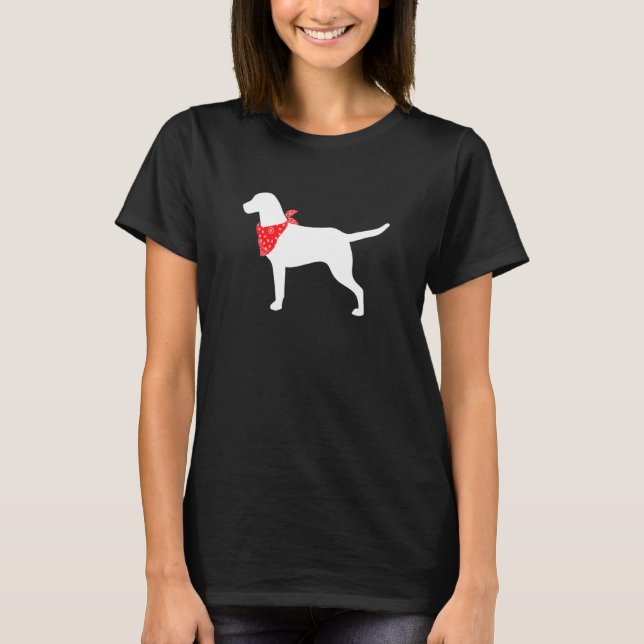 Camiseta Cachorro de Retriever da Baía Chesapeake Vestindo  (Frente)