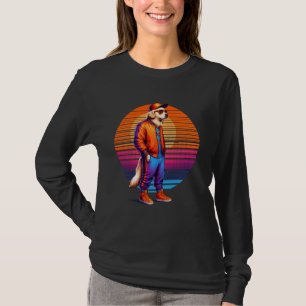 Camiseta Cachorro de Retriever de Ouro Moderno Estilo Urban