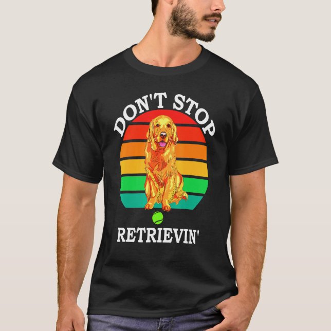 Camiseta Cachorro de Retrievin, Ouro (Frente)